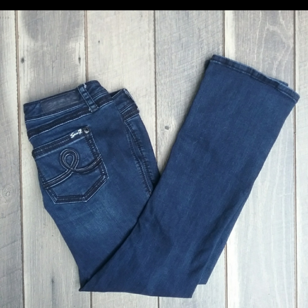 Seven7 Deep Blue Slim Boot Jeans Size 12
